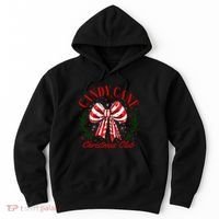 Candy Cane Christmas Club Merry Christmas Hoodie thumb 0