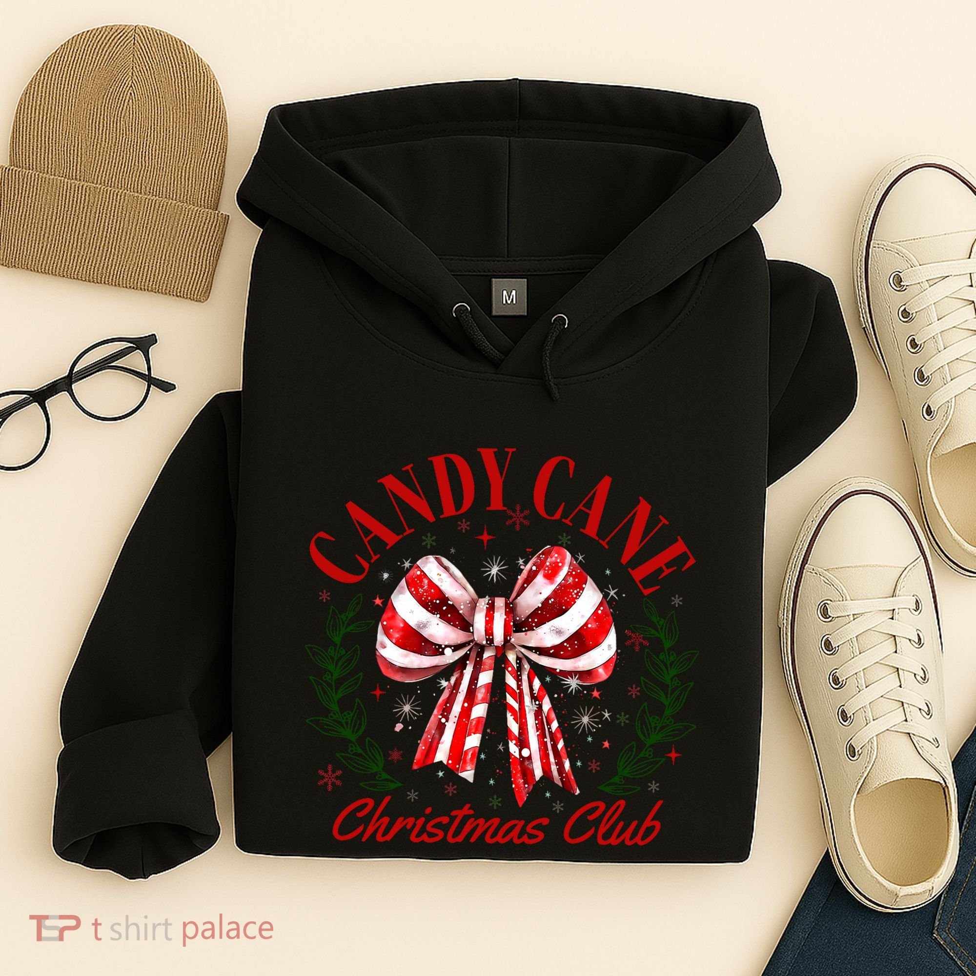 Candy Cane Christmas Club Merry Christmas Hoodie