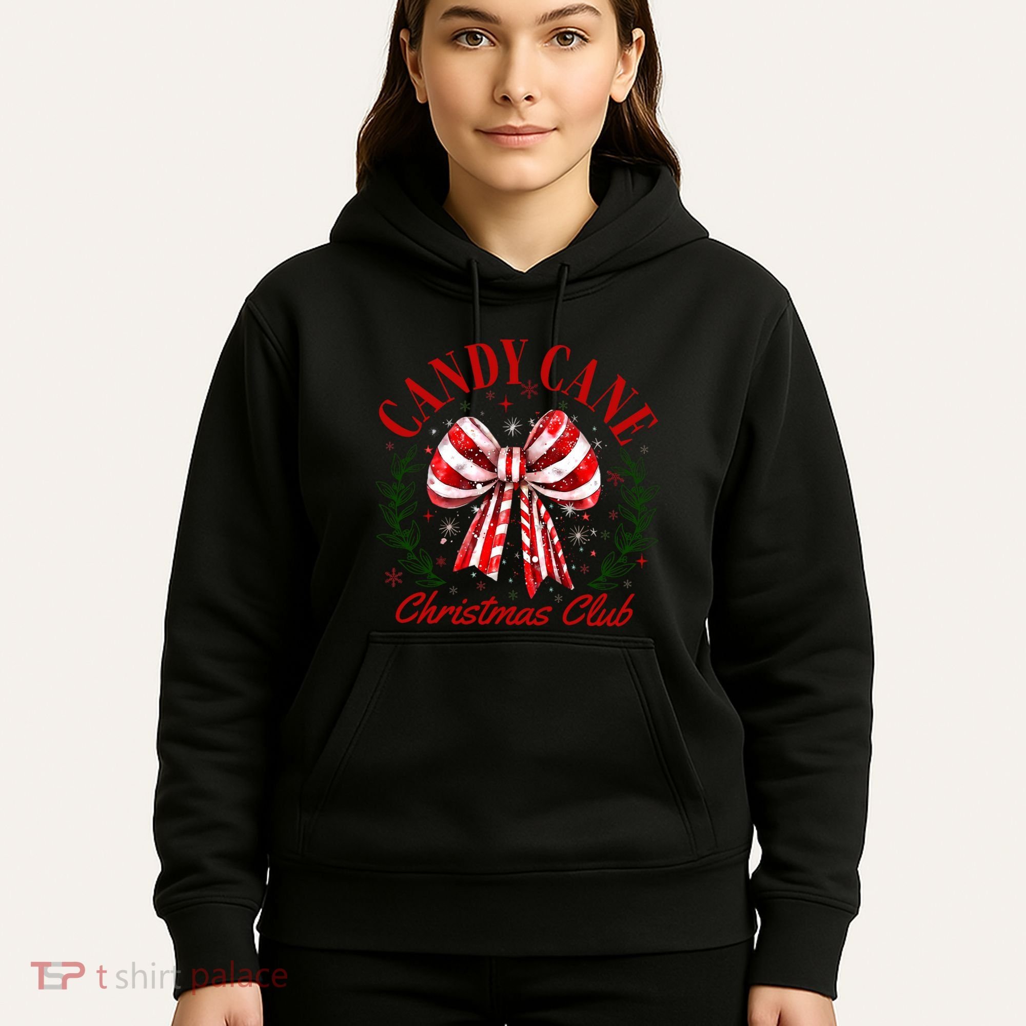 Candy Cane Christmas Club Merry Christmas Hoodie