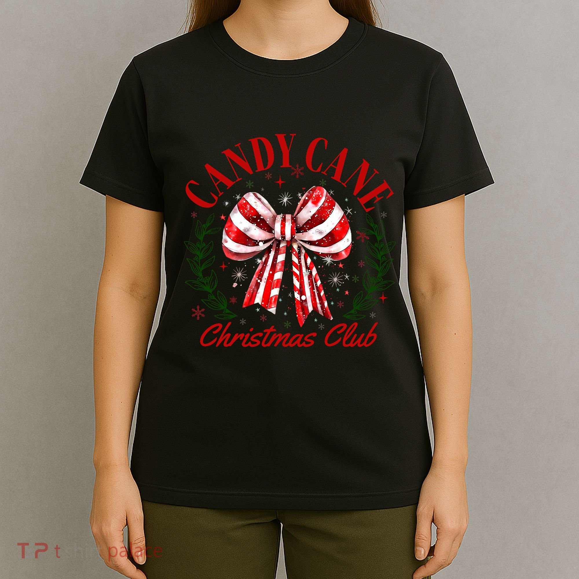 Candy Cane Christmas Club Merry Christmas T-Shirt