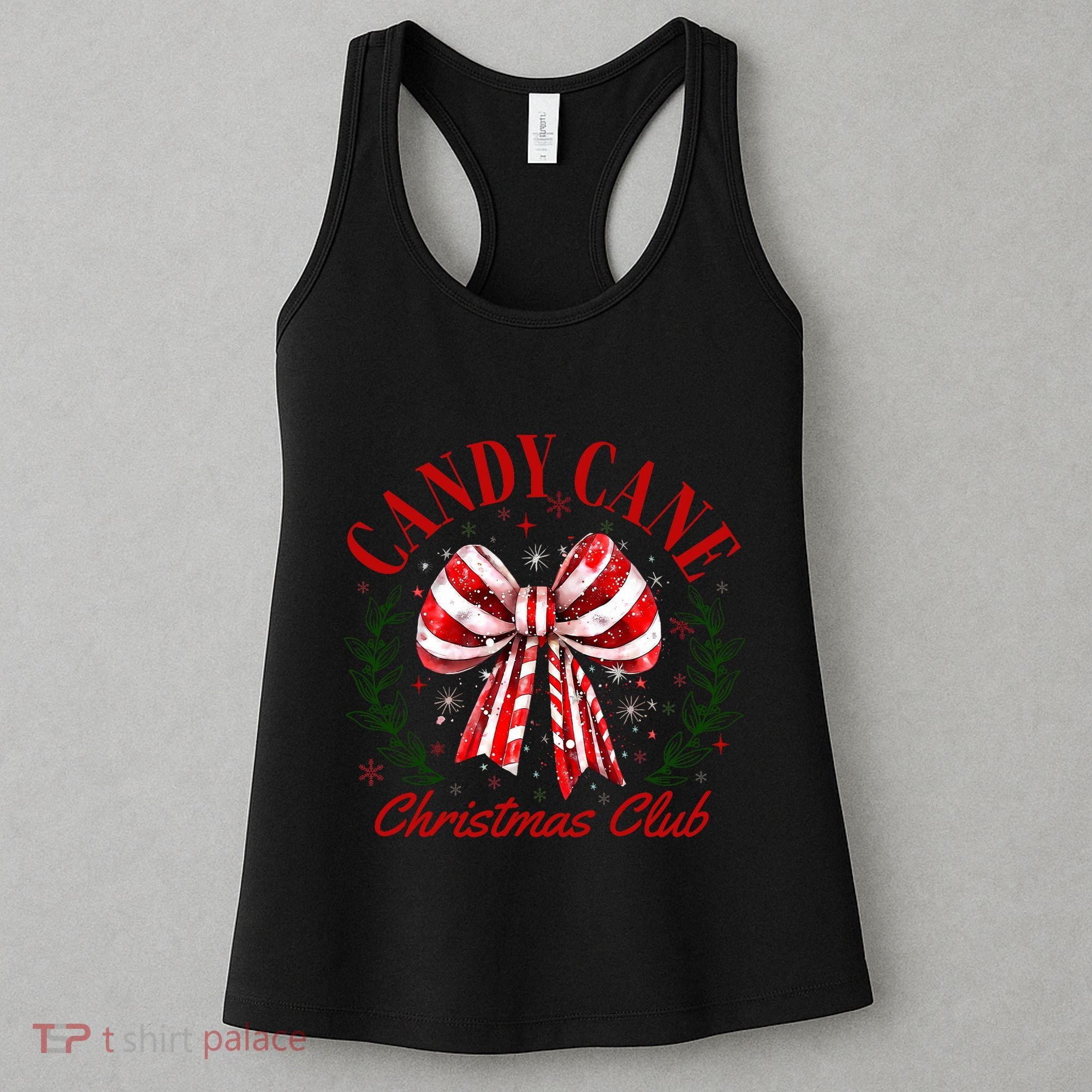 Candy Cane Christmas Club Merry Christmas Women's Tank Top