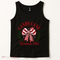 Candy Cane Christmas Club Merry Christmas Tank Top thumb 2