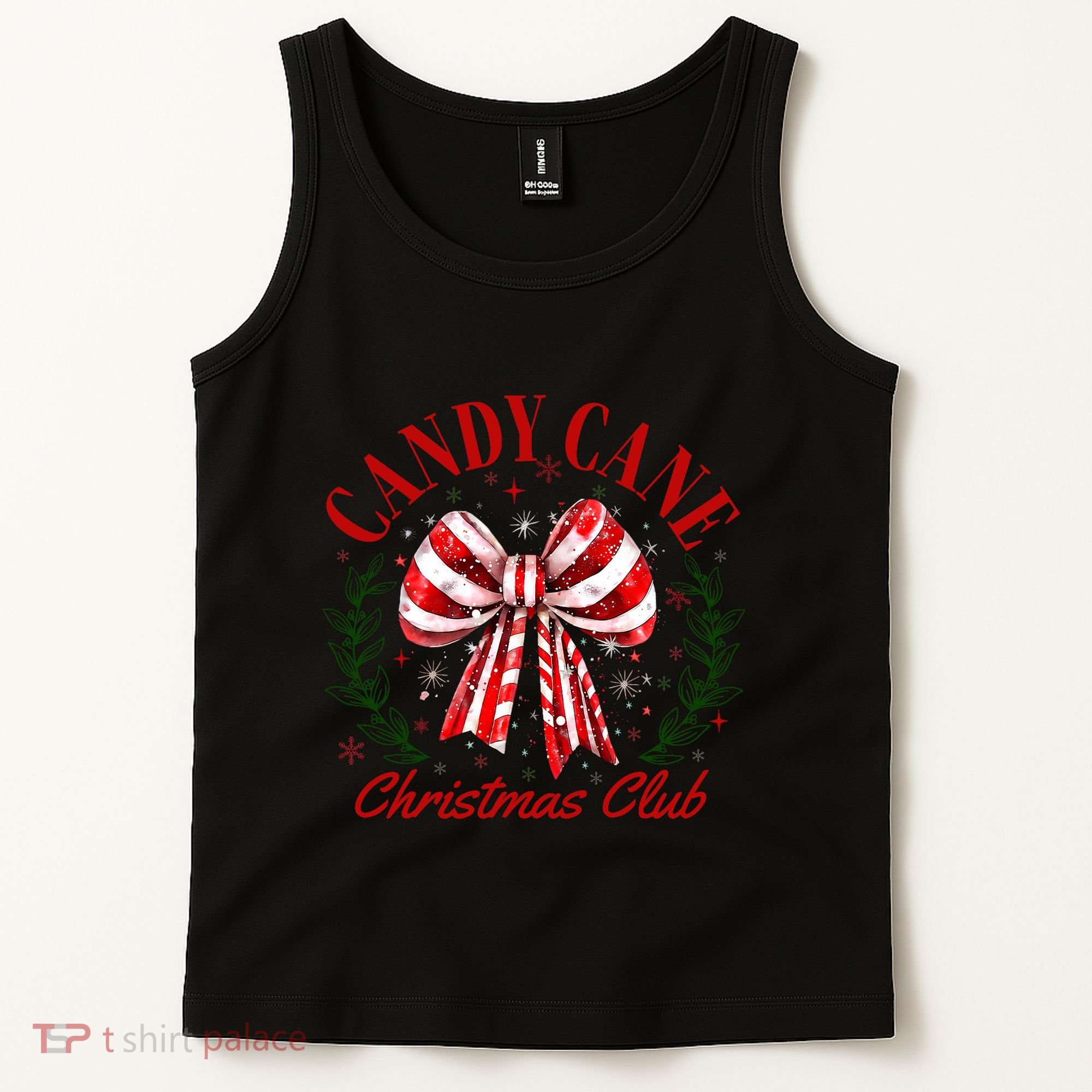 Candy Cane Christmas Club Merry Christmas Tank Top