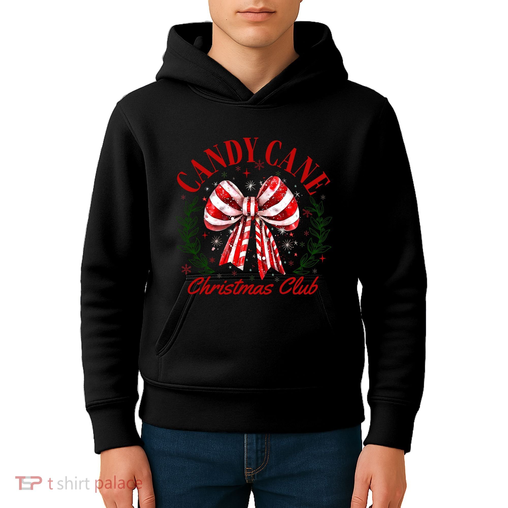 Candy Cane Christmas Club Merry Christmas Kids Hoodie