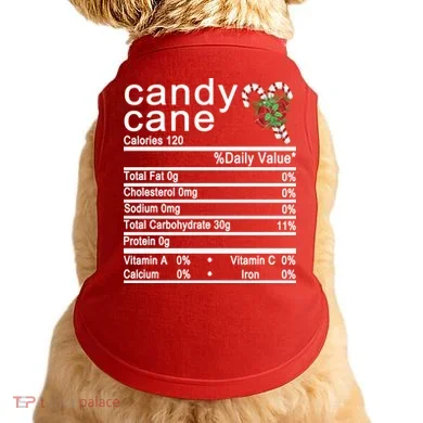 Candy Cane Doggie Tank