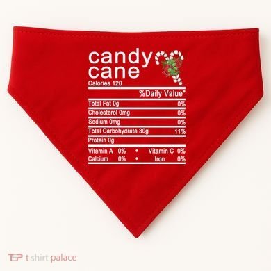Candy Cane USA-Made Doggie Bandana