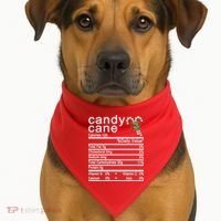 Candy Cane USA-Made Doggie Bandana thumb 1