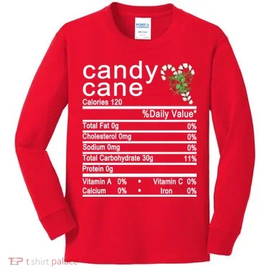 Candy Cane Kids Long Sleeve Shirt