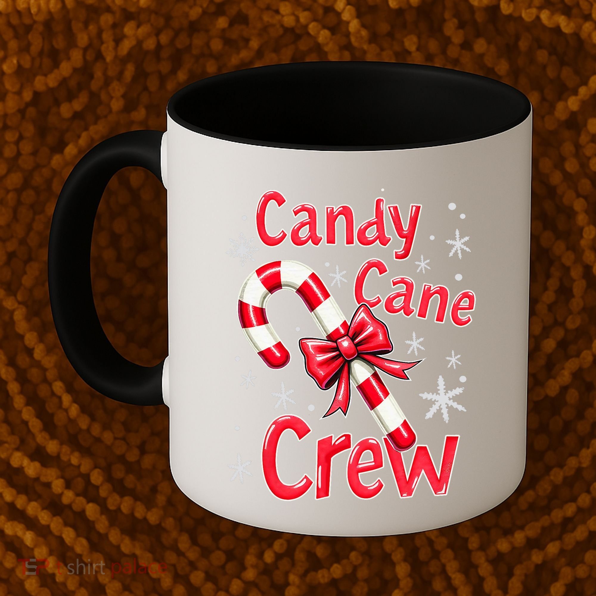 Candy Cane Crew Merry Christmas Xmas Santa Pajamas Holiday Coffee Mug