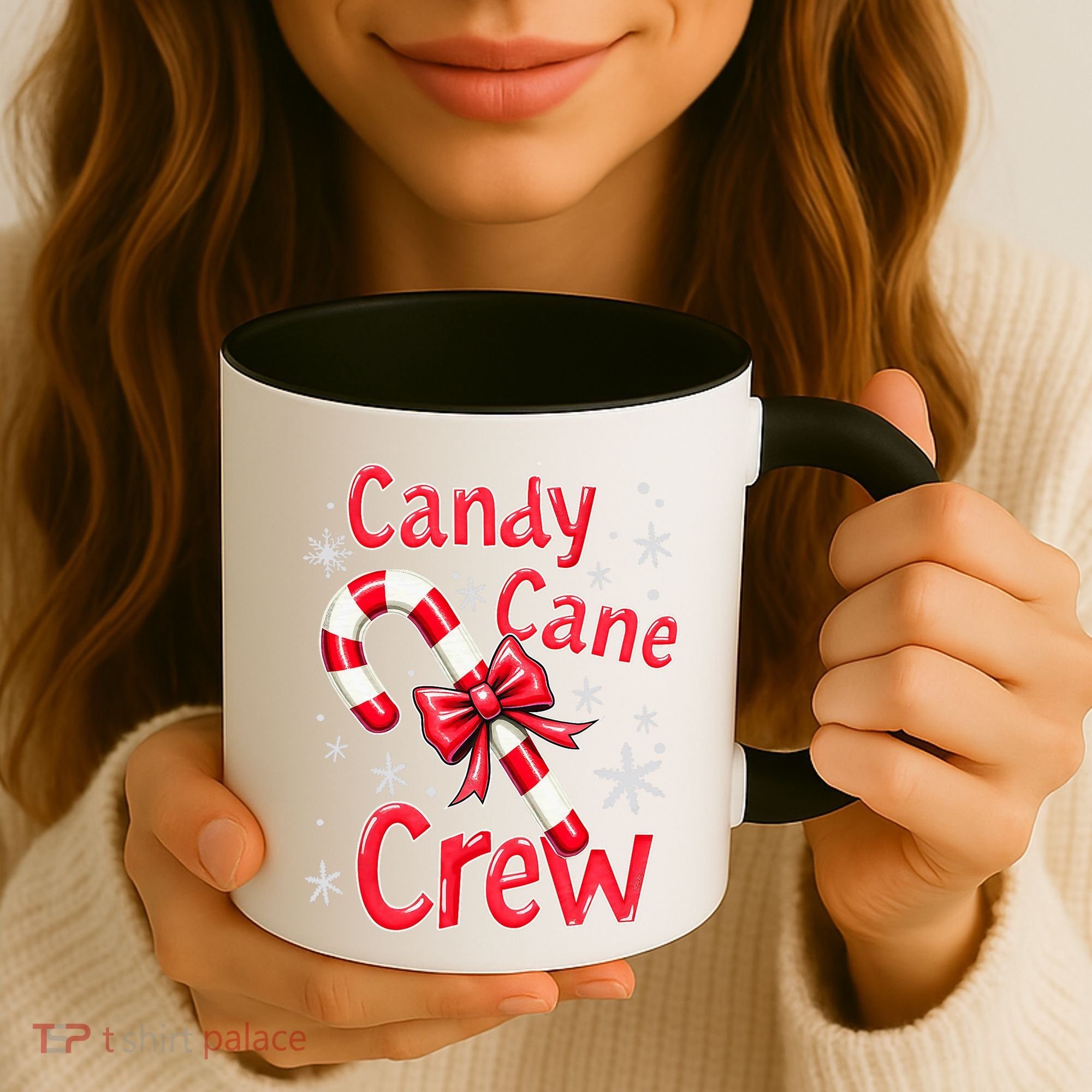 Candy Cane Crew Merry Christmas Xmas Santa Pajamas Holiday Coffee Mug