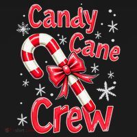 Candy Cane Crew Merry Christmas Xmas Santa Pajamas Holiday Women's Tank Top thumb 5