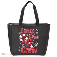 Candy Cane Crew Merry Christmas Xmas Santa Pajamas Holiday Tote Bag thumb 0
