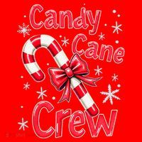 Candy Cane Crew Merry Christmas Xmas Santa Pajamas Holiday Santa Hat thumb 1