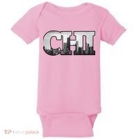Chi Chicago City Skyline Of Downtown Chicago Illinois Baby Bodysuit thumb 0