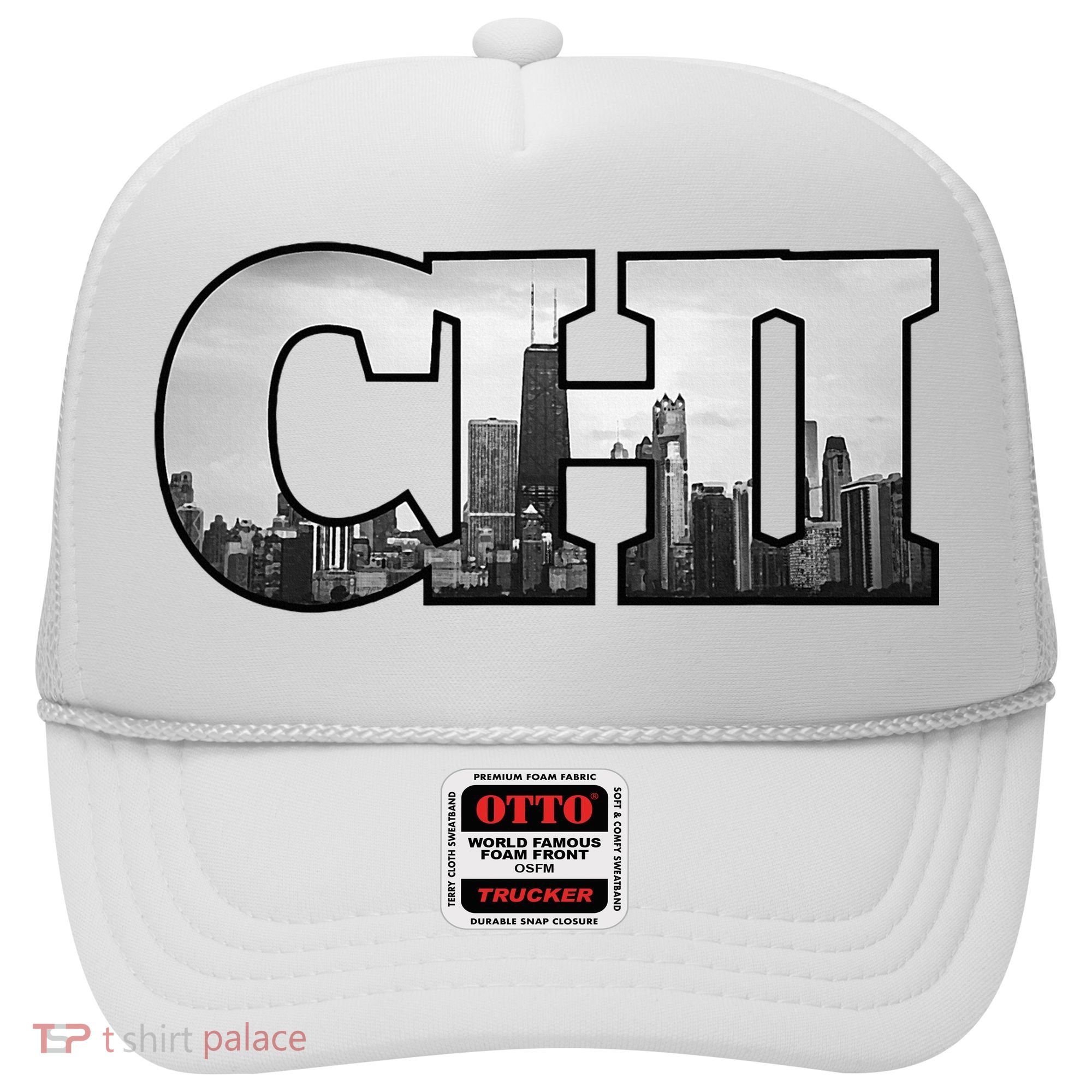 Chi Chicago City Skyline Of Downtown Chicago Illinois Hat