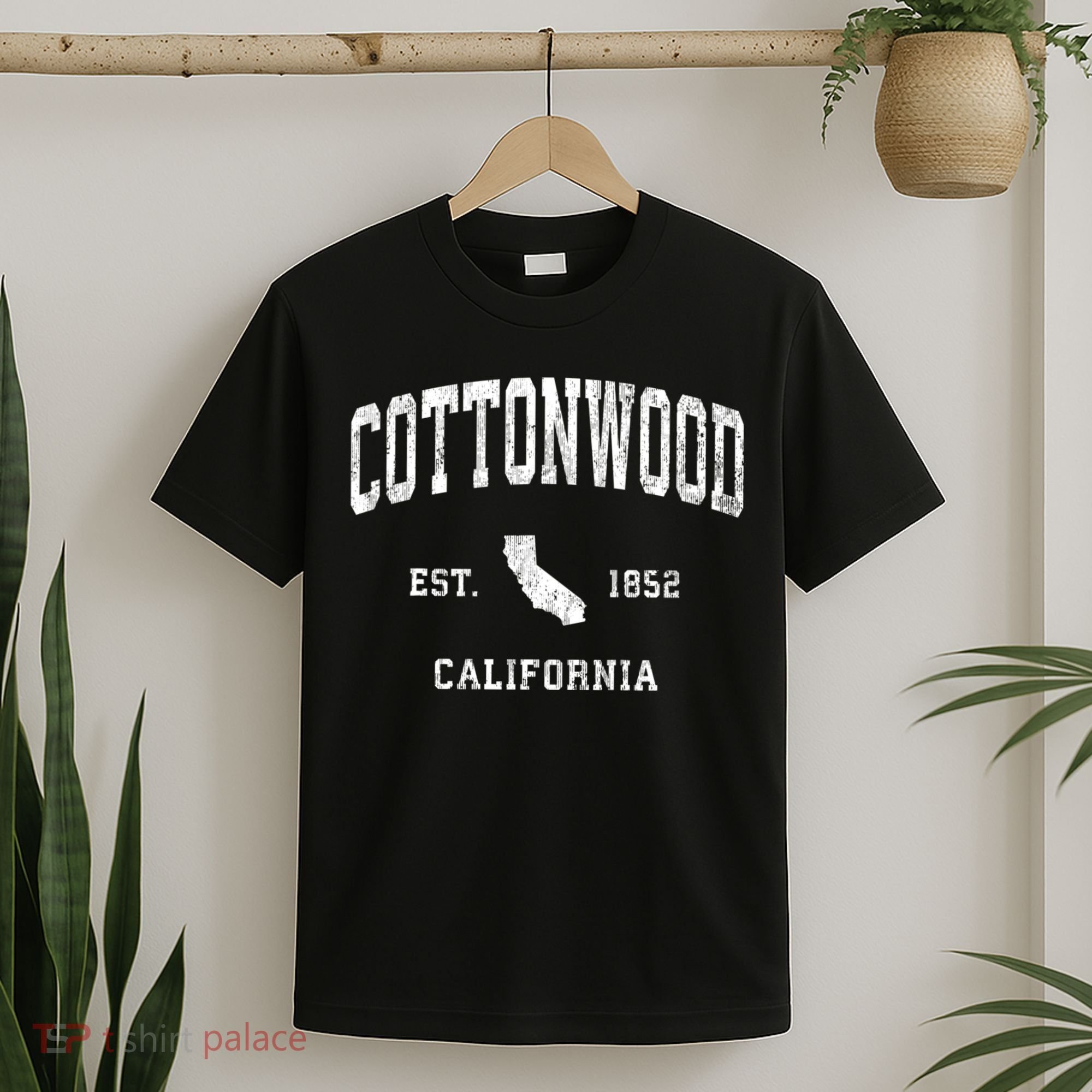 Cottonwood California Ca Vintage Athletic T-Shirt