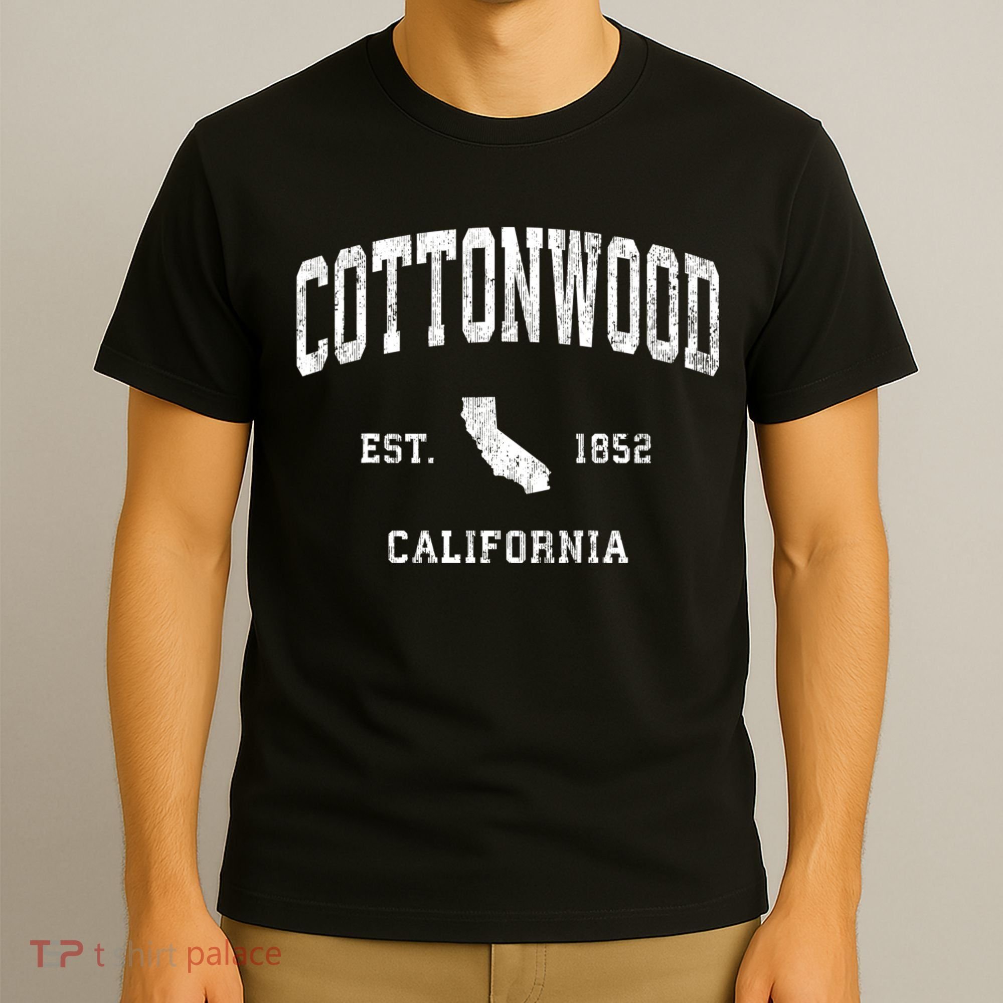 Cottonwood California Ca Vintage Athletic T-Shirt
