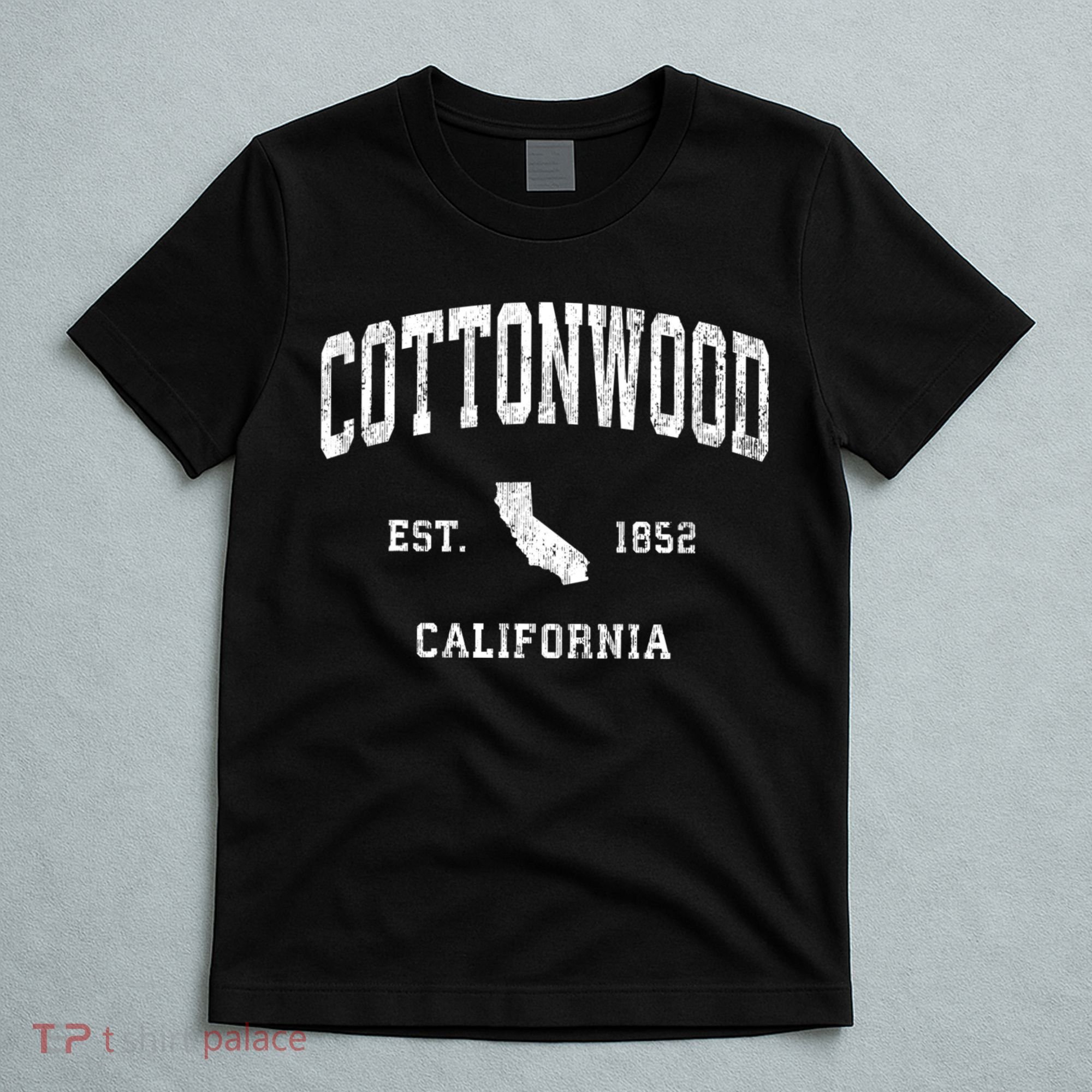 Cottonwood California Ca Vintage Athletic T-Shirt