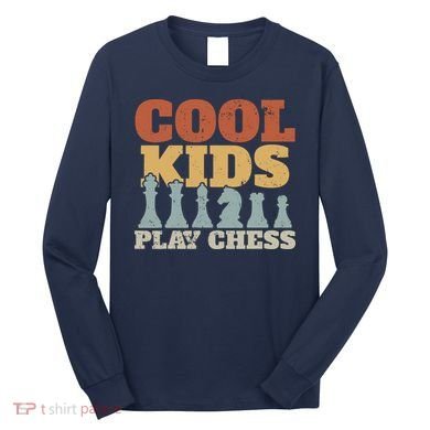Chess Chessmen Chessboxing Gift For Cool Kids Long Sleeve Shirt