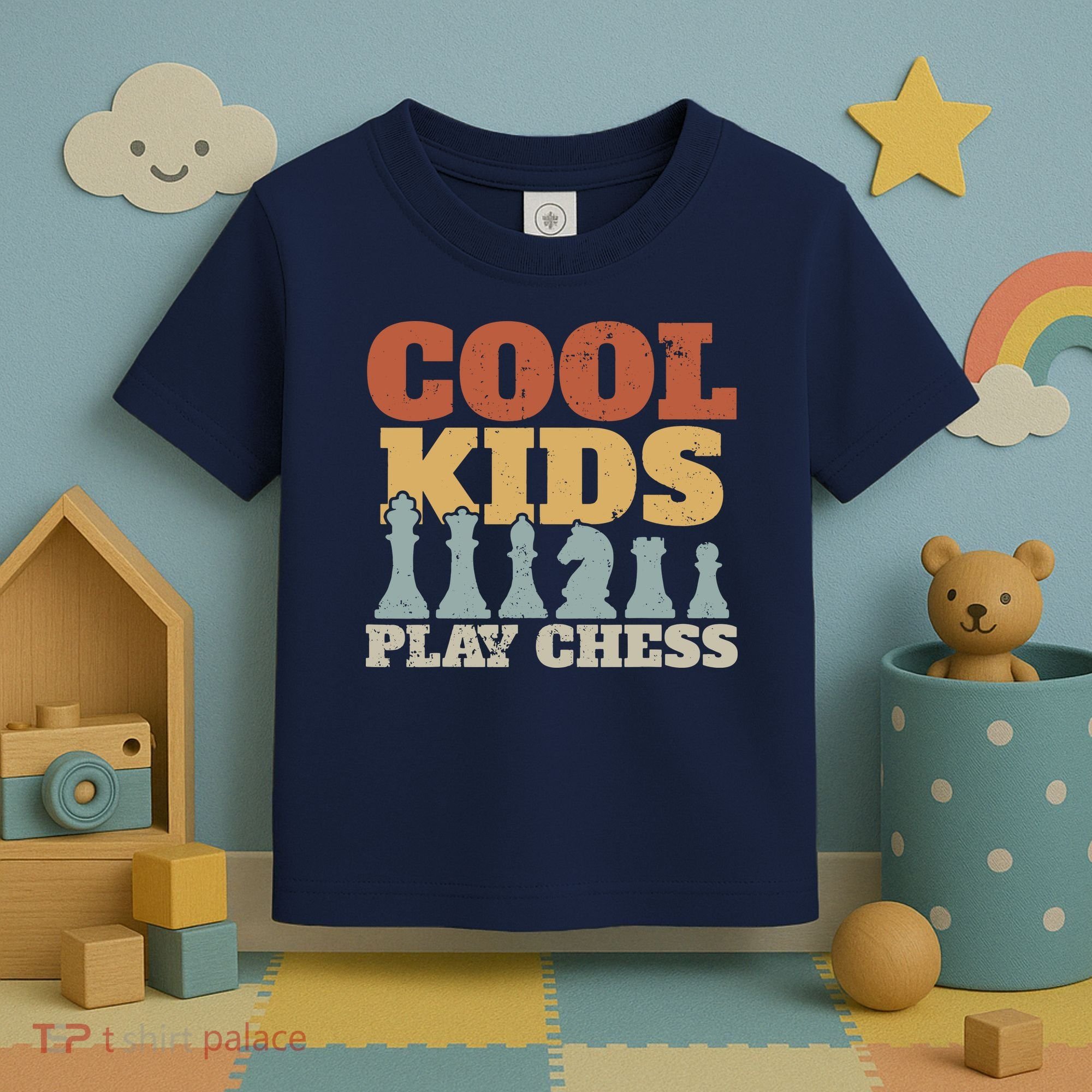 Chess Chessmen Chessboxing Gift For Cool Kids Toddler T-Shirt