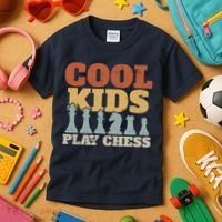 Chess Chessmen Chessboxing Gift For Cool Kids Kids T-Shirt thumb 3