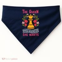 Chess Chessmen Chessboxing Queen Chess Player Gift USA-Made Doggie Bandana thumb 0
