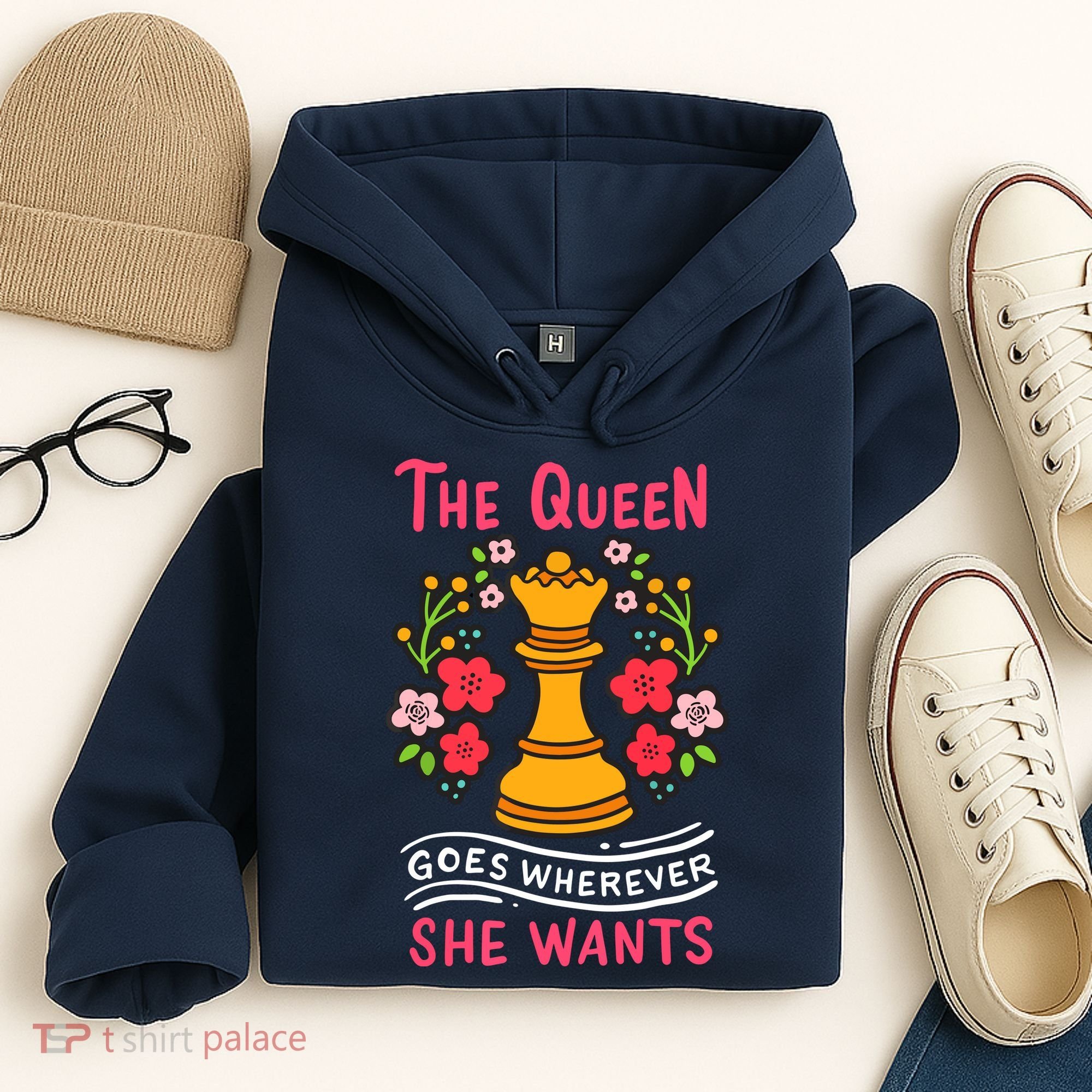 Chess Chessmen Chessboxing Queen Chess Player Gift Hoodie