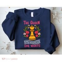 Chess Chessmen Chessboxing Queen Chess Player Gift Sweatshirt thumb 2