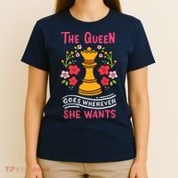 Chess Chessmen Chessboxing Queen Chess Player Gift T-Shirt thumb 4