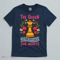 Chess Chessmen Chessboxing Queen Chess Player Gift T-Shirt thumb 5
