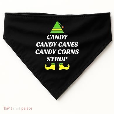 Candy Candy Canes Candy Corn Syrup USA-Made Doggie Bandana