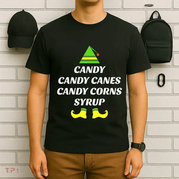 Candy Candy Canes Candy Corn Syrup T-Shirt