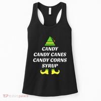 Candy Candy Canes Candy Corn Syrup Women's Tank Top thumb 0