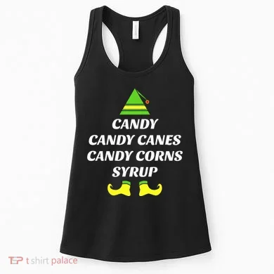Candy Candy Canes Candy Corn Syrup Women's Tank Top