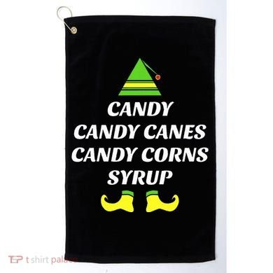 Candy Candy Canes Candy Corn Syrup Golf Towel
