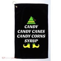 Candy Candy Canes Candy Corn Syrup Golf Towel thumb 0