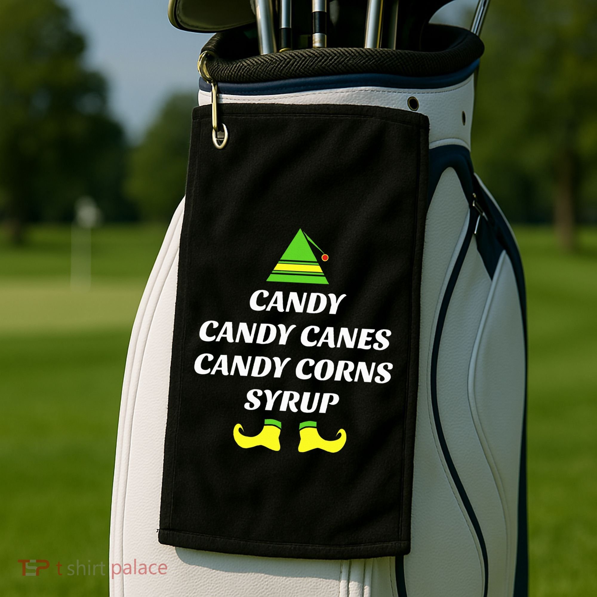 Candy Candy Canes Candy Corn Syrup Golf Towel