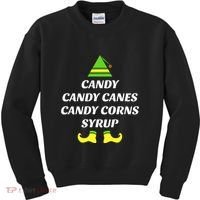 Candy Candy Canes Candy Corn Syrup Kids Sweatshirt thumb 0