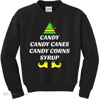 Candy Candy Canes Candy Corn Syrup Kids Sweatshirt