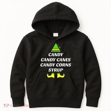 Candy Candy Canes Candy Corn Syrup Kids Hoodie
