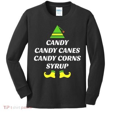 Candy Candy Canes Candy Corn Syrup Kids Long Sleeve Shirt