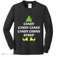 Candy Candy Canes Candy Corn Syrup Kids Long Sleeve Shirt thumb 0