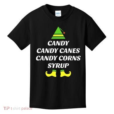 Candy Candy Canes Candy Corn Syrup Kids T-Shirt