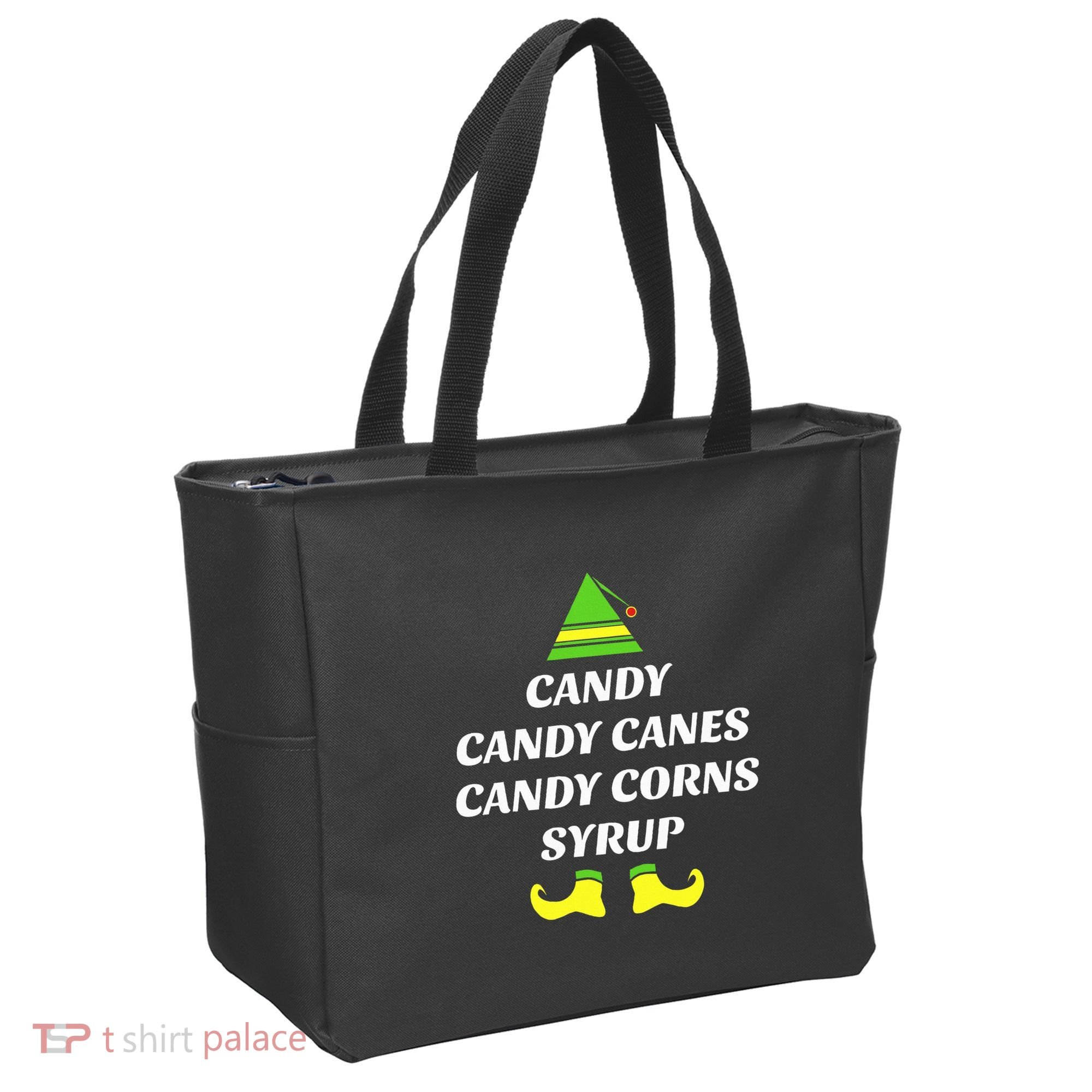 Candy Candy Canes Candy Corn Syrup Tote Bag
