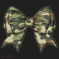 Cute Camo Coquette Ribbon Bow Hat thumb 2
