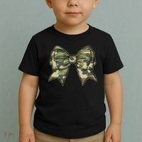 Cute Camo Coquette Ribbon Bow Toddler T-Shirt thumb 2