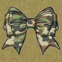 Cute Camo Coquette Ribbon Bow Garment-Dyed Women's Muscle Tee thumb 6