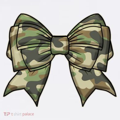 Cute Camo Coquette Ribbon Bow Garment-Dyed Sweatshirt