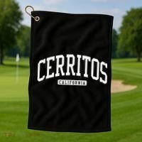 Cerritos California Ca College University Style Golf Towel thumb 1