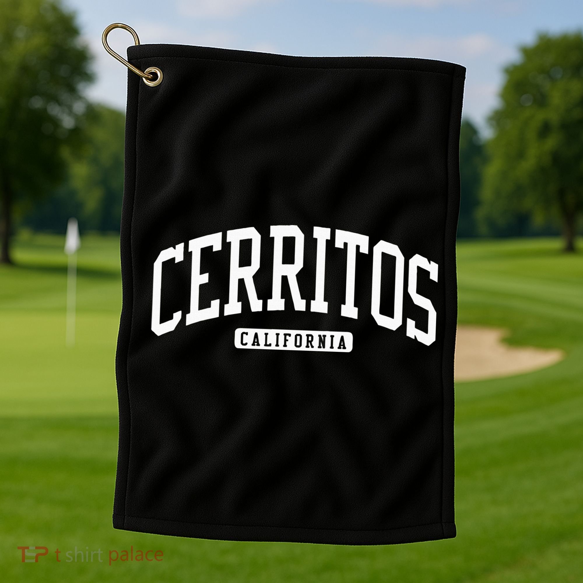 Cerritos California Ca College University Style Golf Towel